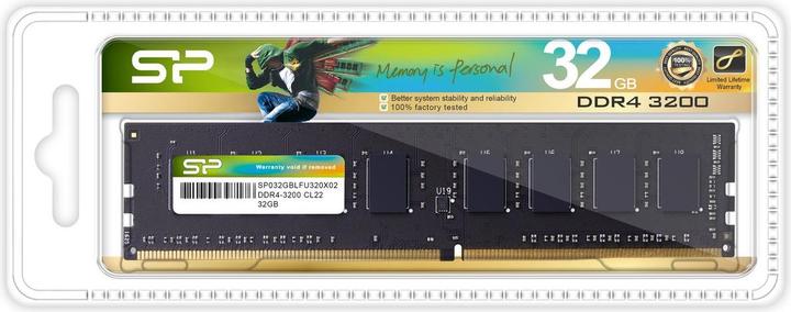 Produktbild Silicon Power Desktop Memory (1 x 32GB, 3200 MHz, DDR4-RAM, DIMM)