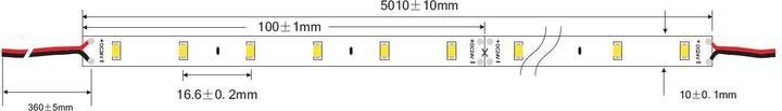 Produktbild Synergy 21 LED Flex Strip 5730 - 60 KW DC24V 96W IP20 (Kaltweiss, 500 cm, Indoor)