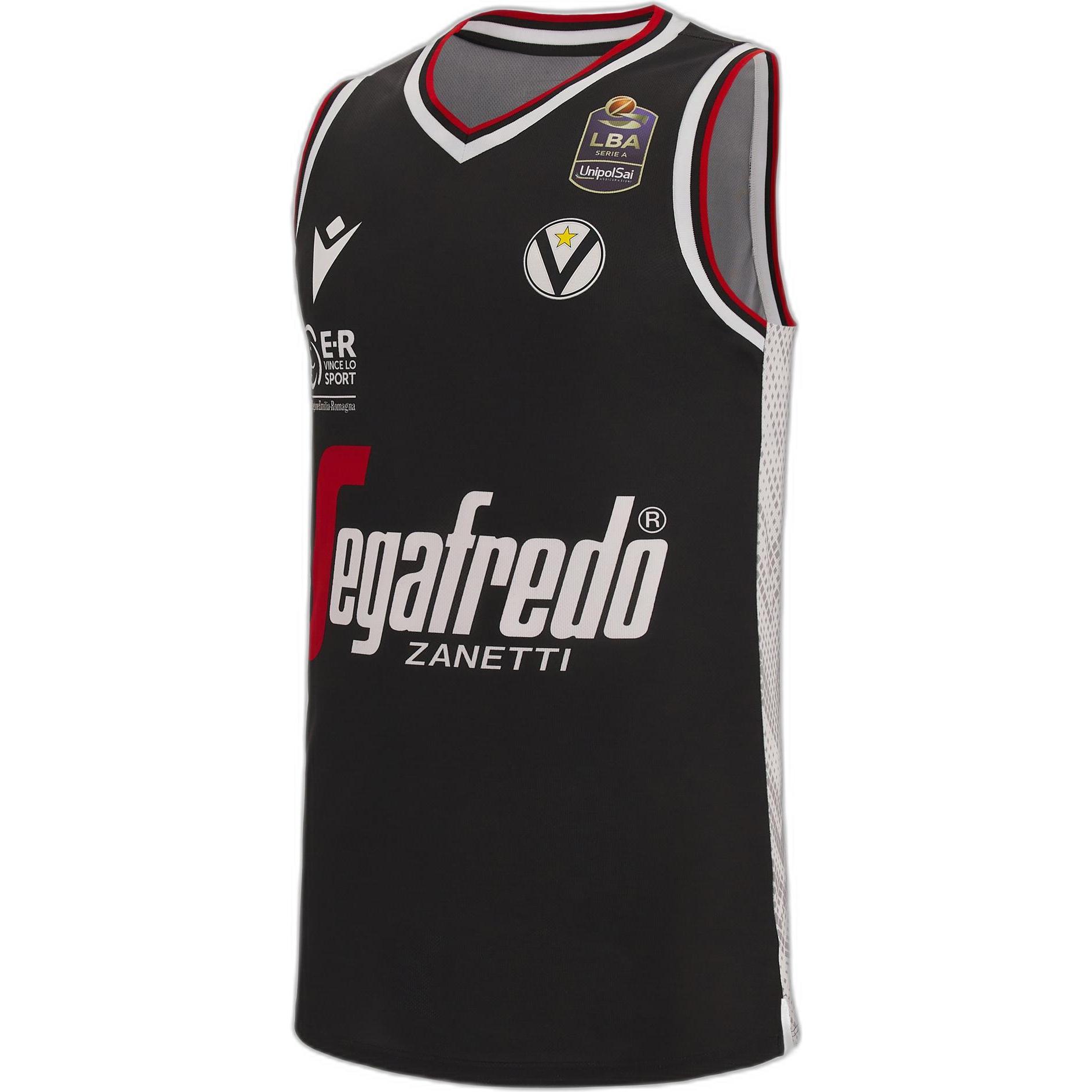 Macron, Herren, Fussballtrikot, heimtrikot virtus bologna 2022/23 (4XL), Schwarz, 4XL