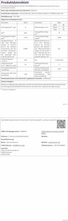 Image du produit Bomann TSG 7405 D