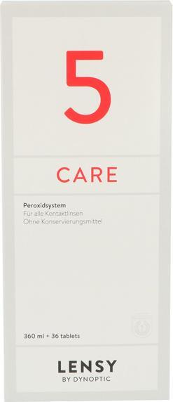 Actual product image Lensy Care 5 Peroxidlösung (Saline solution Lens solution, 360 ml)