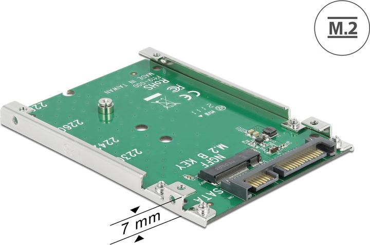 Delock 2,5″ Konverter SATA 22 Pin > M.2 NGFF