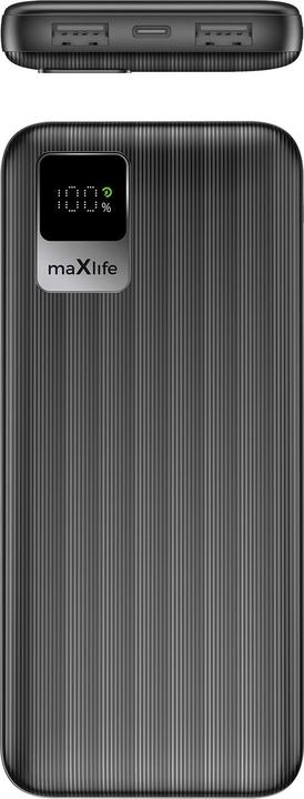 Actual product image Maxlife power bank MXPB-07 10000 mAh black (10000 mAh, 10 W)