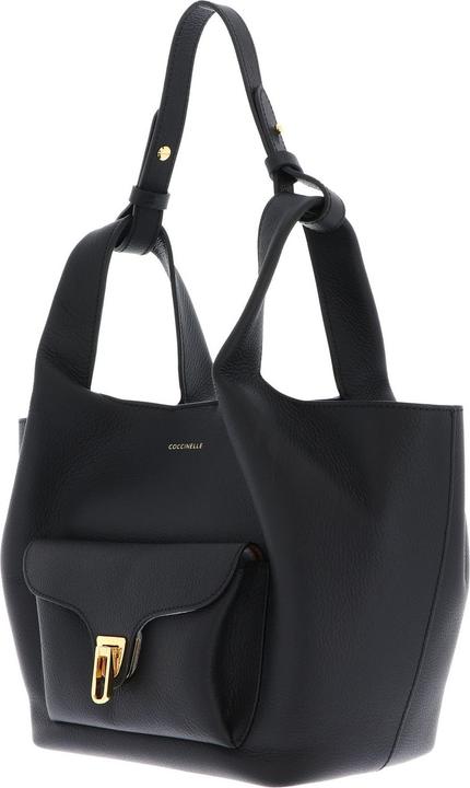 Actual product image Coccinelle Beat Shopping Double Grainy Leather Handbag