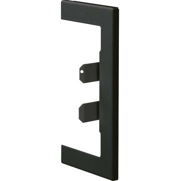 Hager, Leitungsführung Zubehör, TEH BR65130W9011 Wandanschlussblende aus Stahlblech zu BR 65x130mm Oberteil 80mm