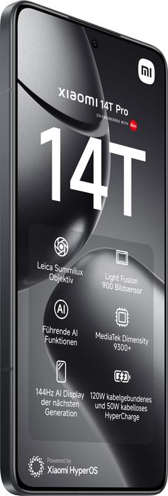 Immagine prodotto Xiaomi Pacchetto di lancio 14T Pro + Robot Vacuum X10 (512 GB, Titano Nero, 6.67", Doppia SIM, 5G)