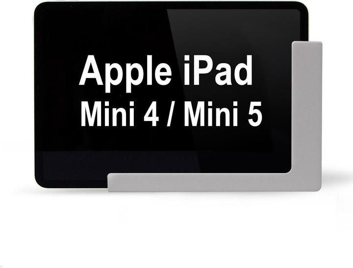 TabLines TWP024S Wandhalterung für Apple iPad Mini 4/5, silber
