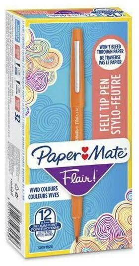 Image du produit Paper Mate Stylo fibre Flair B (Orange, 12 x)