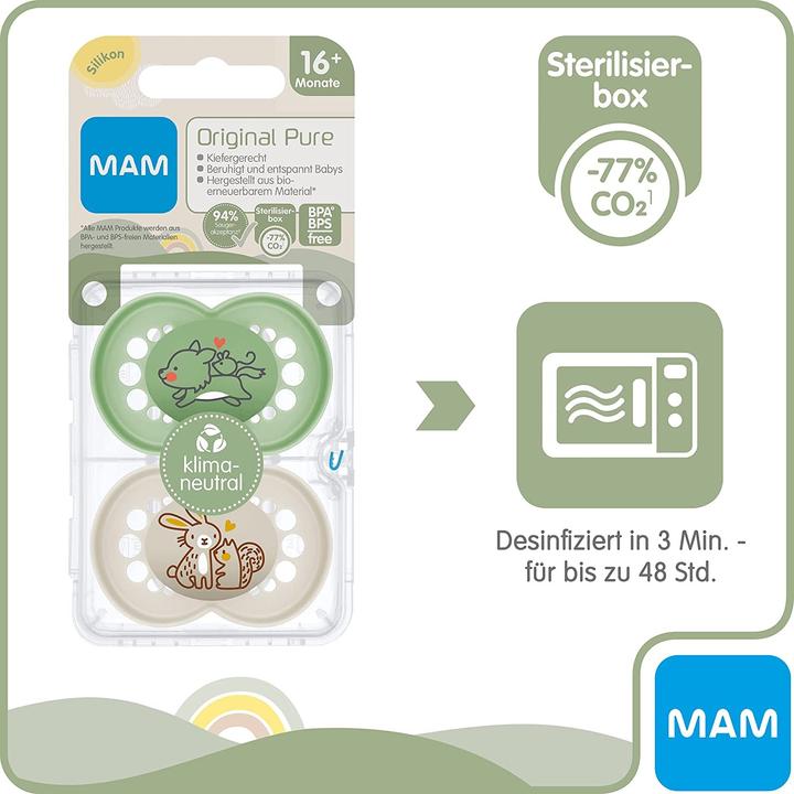Actual product image MAM Ori.Pure Silicone 16+ uni (2 x, from 16 m.)