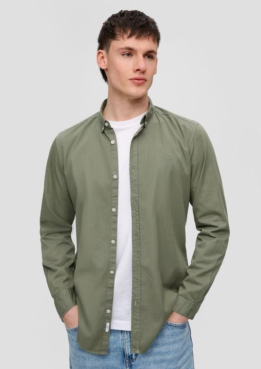 Produktbild s.Oliver Langarmhemd aus Twill (XXL)