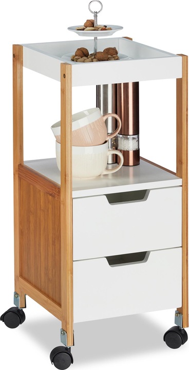 Relaxdays Carrellino con cassetti