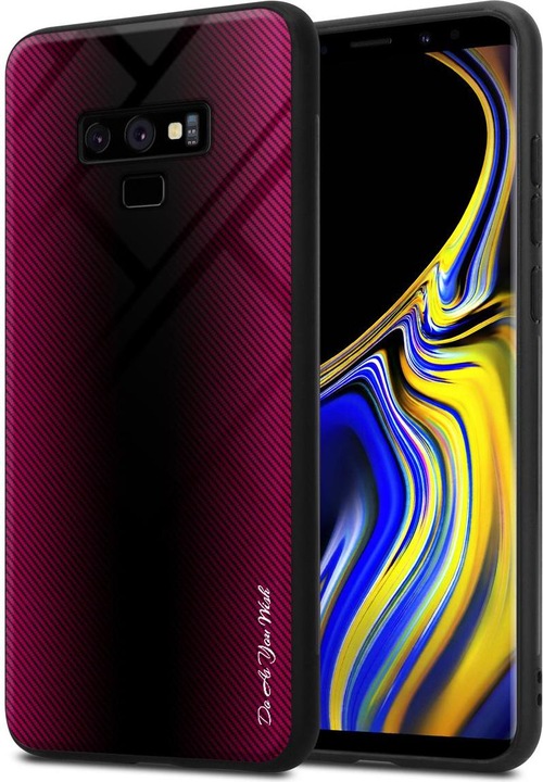 Productafbeelding Cadorabo TPU gestreepte glasplaat (Samsung Galaxy Note 9)