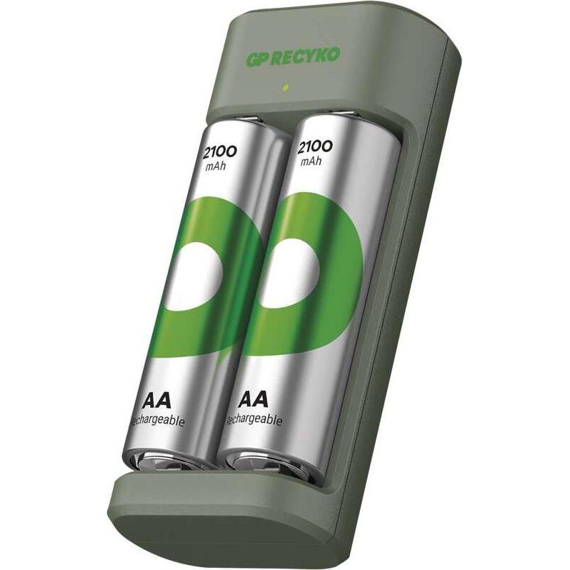 GP Batteries E221 (1 pz., 2100 mAh, Caricabatterie senza batteria), Caricabatterie