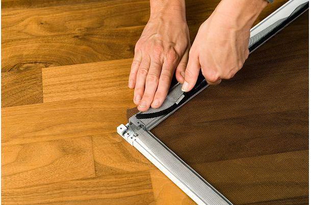 Actual product image tesa Insect screen Alu COMFORT for doors, insect screen (100 x 220 cm)