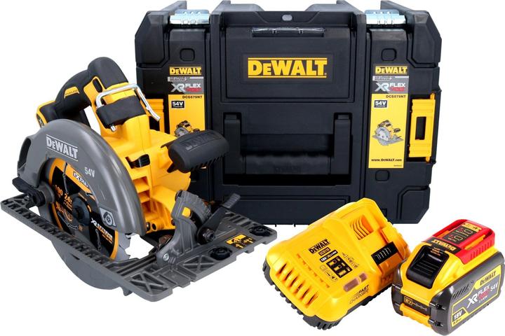 Produktbild DeWalt DCS 579 X1T Akku Handkreissäge 54 V FlexVolt 190 mm Brushless + 1x Akku 9,0 Ah + Ladegerät +