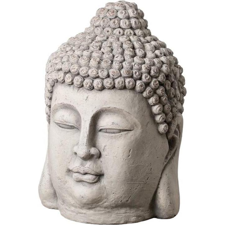 Thumbnail - Natec, Deko Objekt, Skulptur Grau Lehm Faser 45,5 x 45,5 x 64 cm Buddha