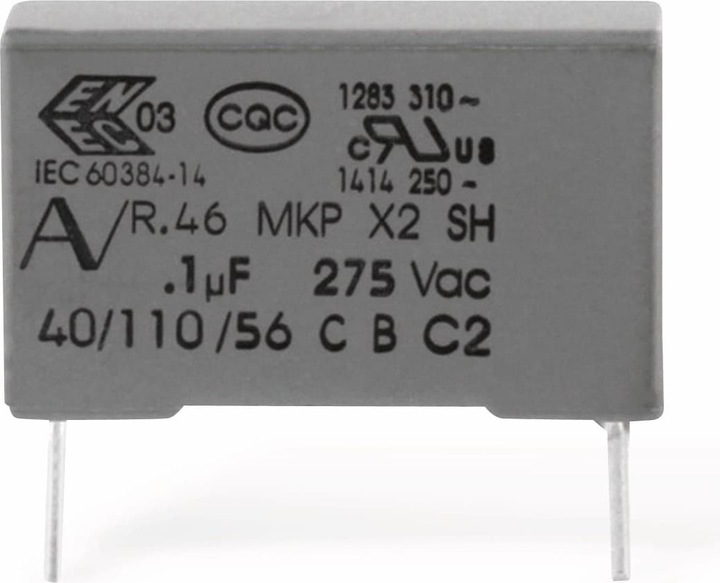 Produktbild Kemet Funkentstörkondensator, R46, MKP, X2, 220 nF