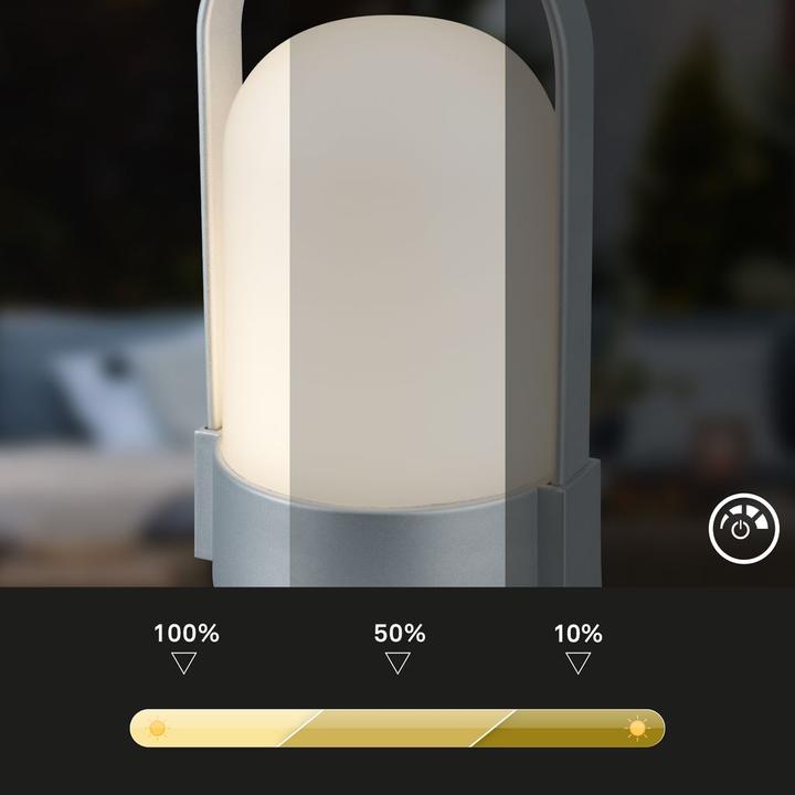 Image du produit Briloner ASA Akku LED Tischleuchte - Touchdimmer - Chrom-matt