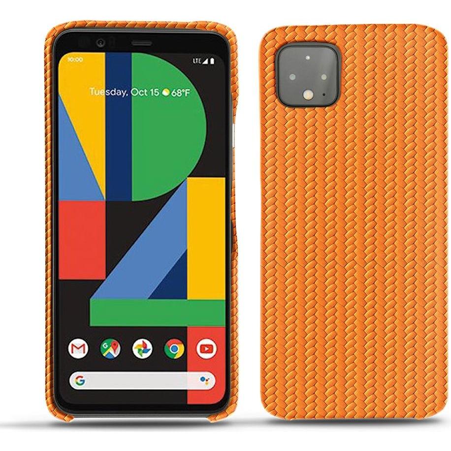 Thumbnail - Noreve Lederschutzhülle (Google Pixel 4), Smartphone Hülle, Orange