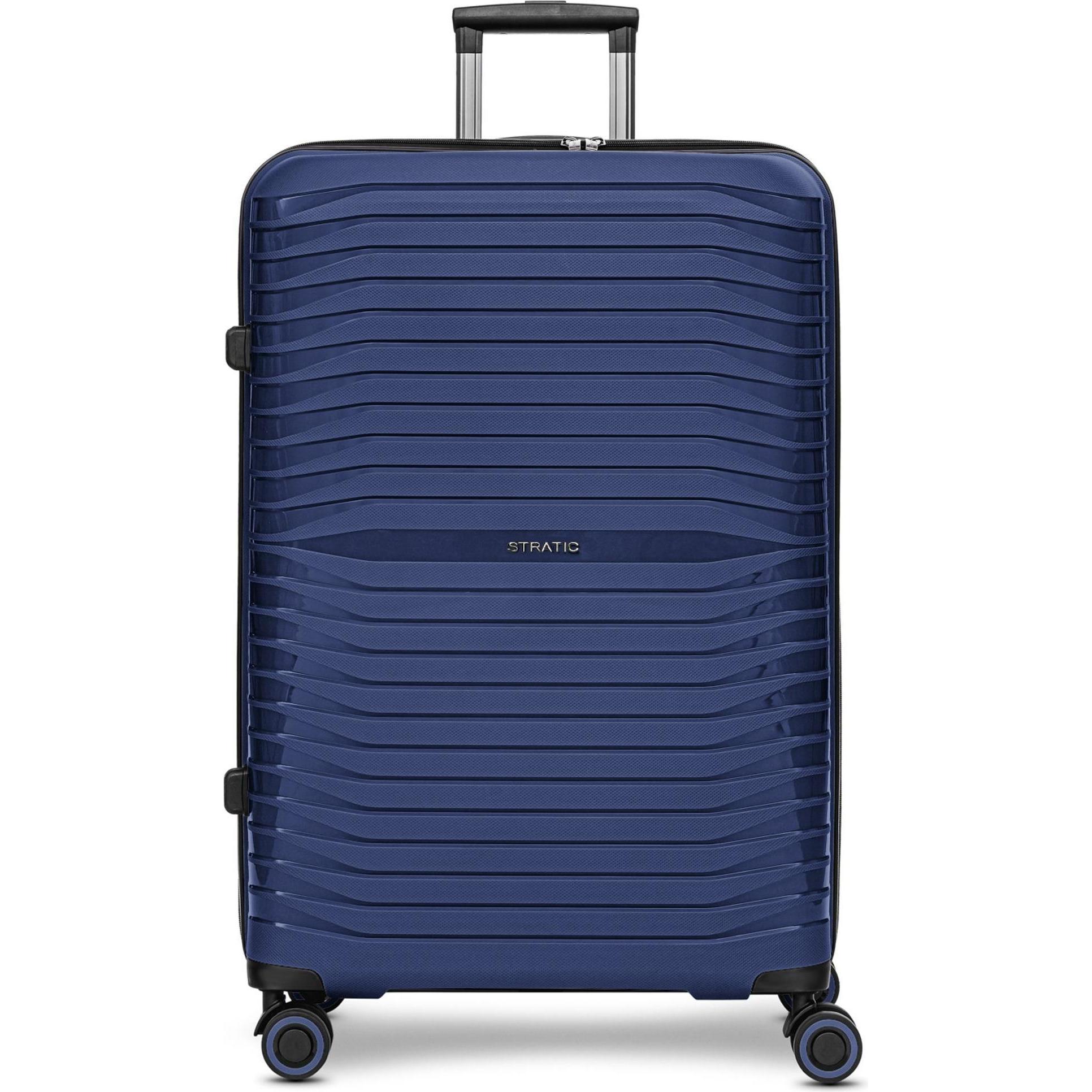Stratic, Koffer, Shine 4 Rollen Trolley 76 cm, Blau, (90 l, XL (ab 115l))