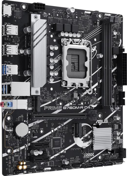 Productafbeelding ASUS MB PRO B760M-R D4 (LGA 1700, Intel B760, mATX)