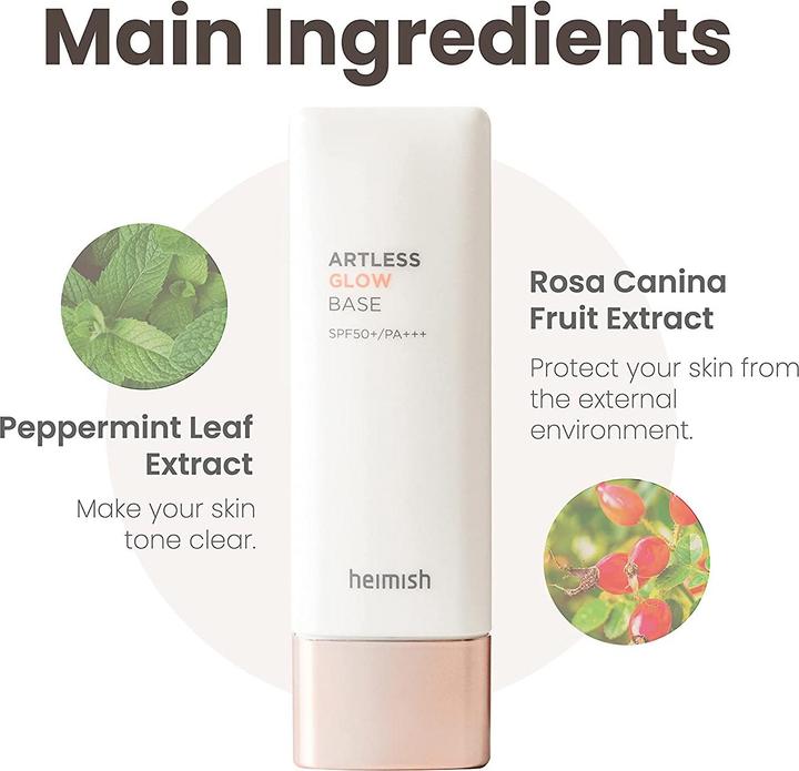 Produktbild Heimish Artless Glow Base (Sonnencreme Gesicht, SPF 50+, 40 ml, 40 g)