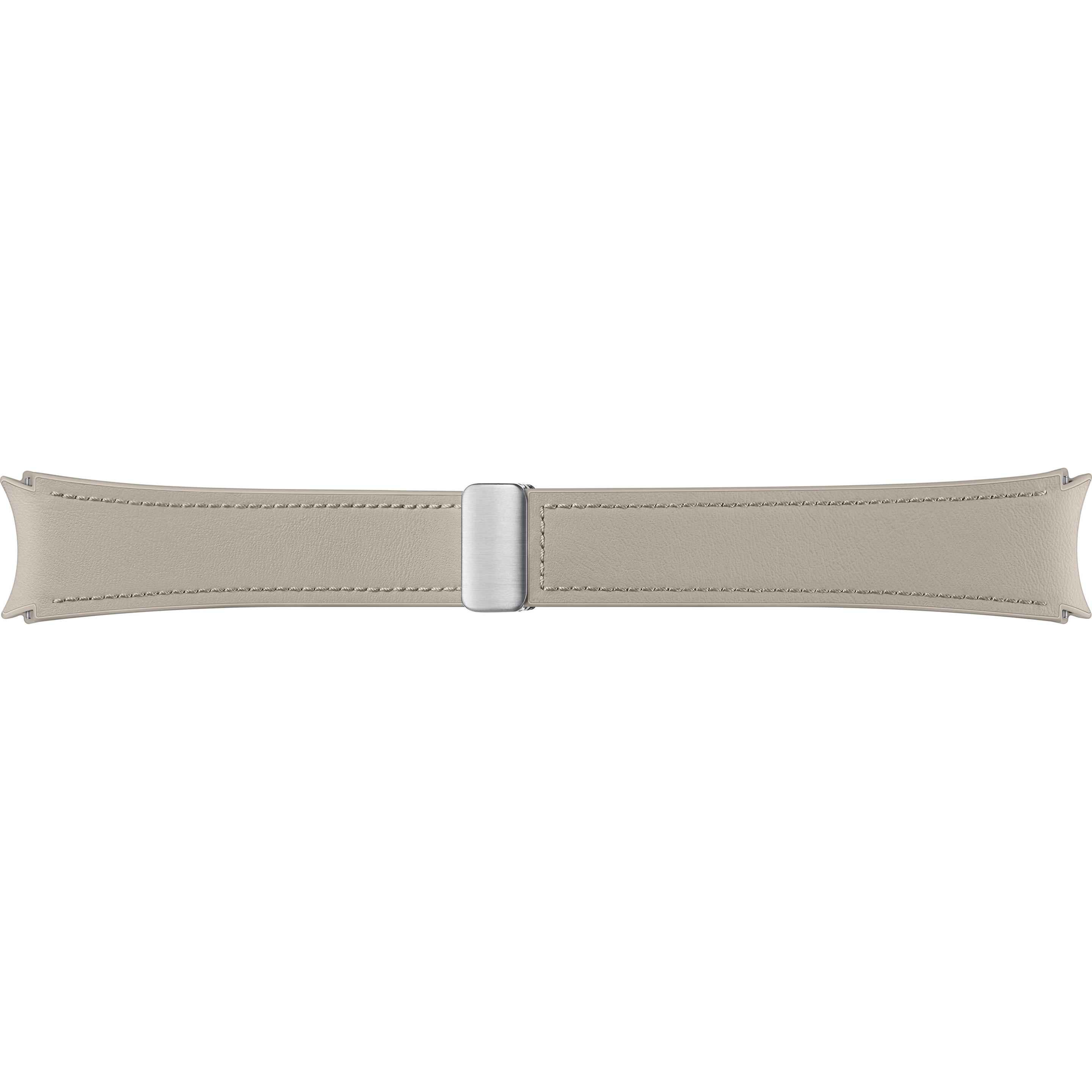 Samsung D-Buckle Hybrid Eco Leather Strap (20 mm, Vegan Leather, Galaxy Watch6, Galaxy Watch6 Classic), Uhrenarmband, Be...