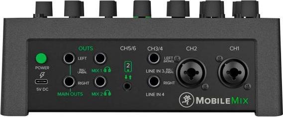 Actual product image Mackie Mischpult MobileMix 8-Kanal Mixer mit Ladegerät