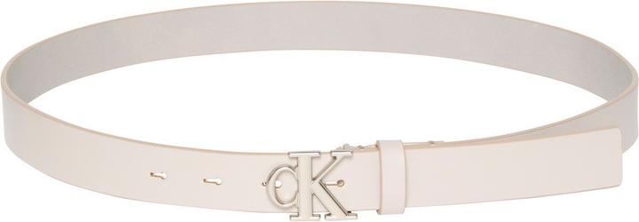Actual product image Calvin Klein Monogram Plaque Buckle Belt (90)