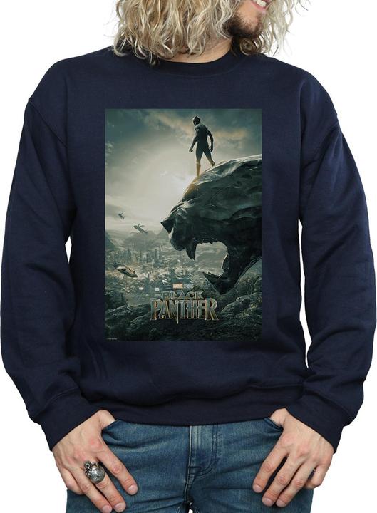 Immagine prodotto Felpa da uomo in cotone con poster di Black Panther (XXL)