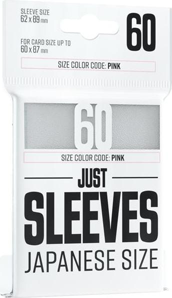 Gamegenic GGX10015ML - Just Sleeves - Japanese Size, white (60 Sleeves)
