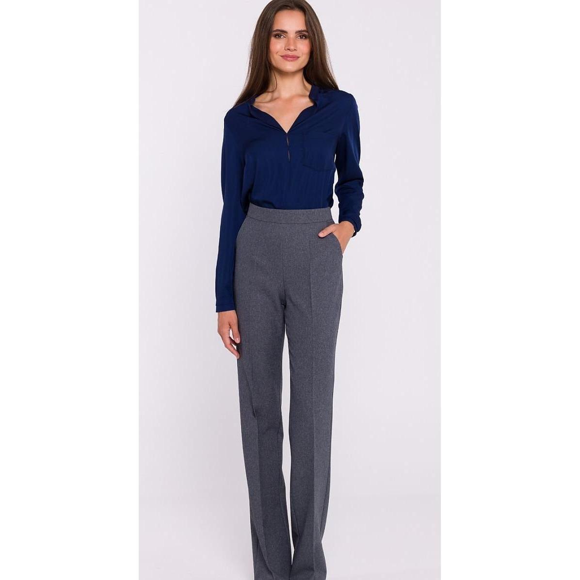 Stylove, Damen, Hosen, Damen Hose, Grau, (XL)