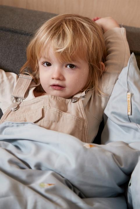 Produktbild Filibabba Juniorbettwäsche – Cool Summer Stickerei – Pearl Blue