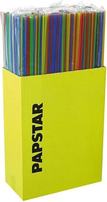 Produktbild Papstar - Strohhalme - Röhrli LANG aus PP Kiste a 75 cm / 6.5 mm Deutschland