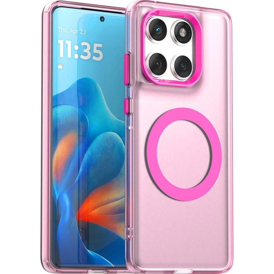 Techsuit - CandyCase MagSafe - Motorola Edge 60 / Edge 60 Fusion - Pink (Motorola Edge 60, Motorola Edge 60 Fusion), Cover smartphone, Pink