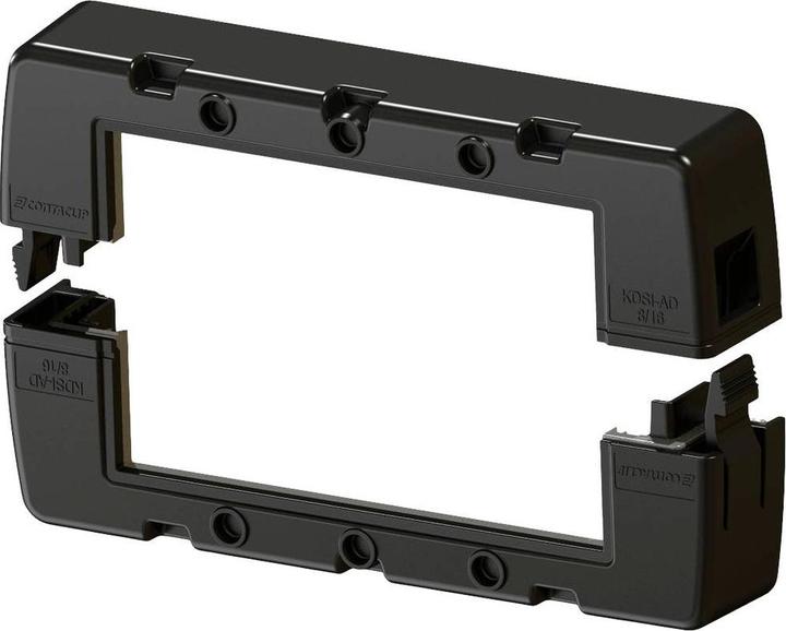 Actual product image Conta-Clip KDSI-AD 8/16 BK cover cap polyamide 6.6 black 1 pc. (Cable conduit, 12.60 cm)