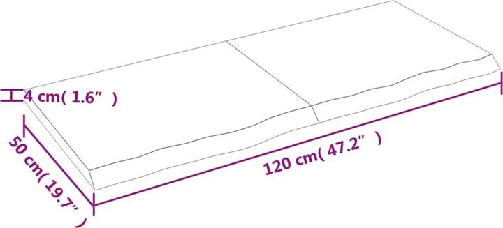 Immagine prodotto vidaXL Saba (120 x 50 x 4 cm)