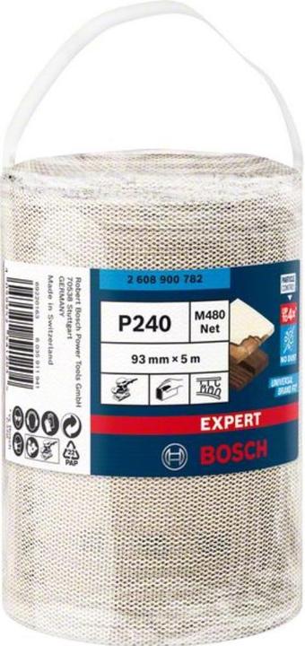 Produktbild Bosch Professional Zubehör EXPERT M480 Schleifnetzrolle, 93 mm, 5 m, G 240 (240)