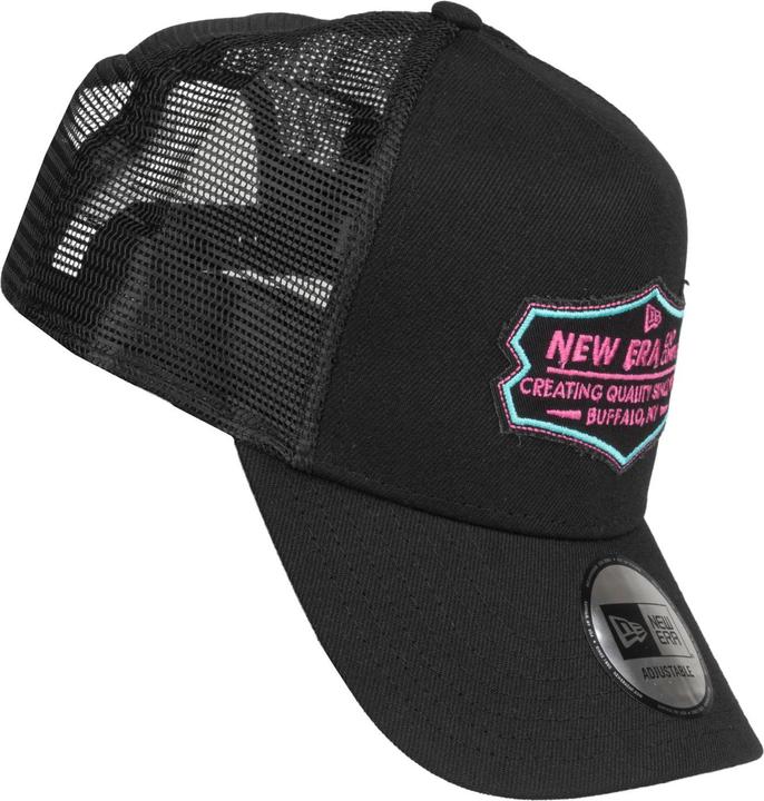 Produktbild New Era Adjustable Trucker Cap - RETRO PATCH schwarz / teal (One Size)