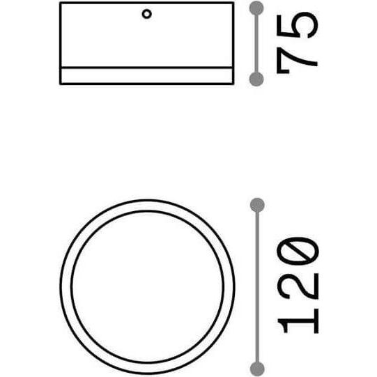 Thumbnail - Ideal lux, Wandleuchte + Deckenleuchte, URANO Deckenleuchte GX53 ⌀120mm dimmbar Weiss IP44 168036 (GX53)