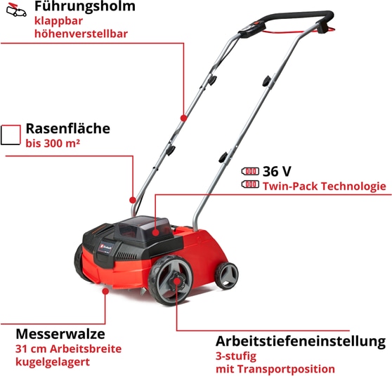 Produktbild Einhell GC-SC 36/31 Li-Solo