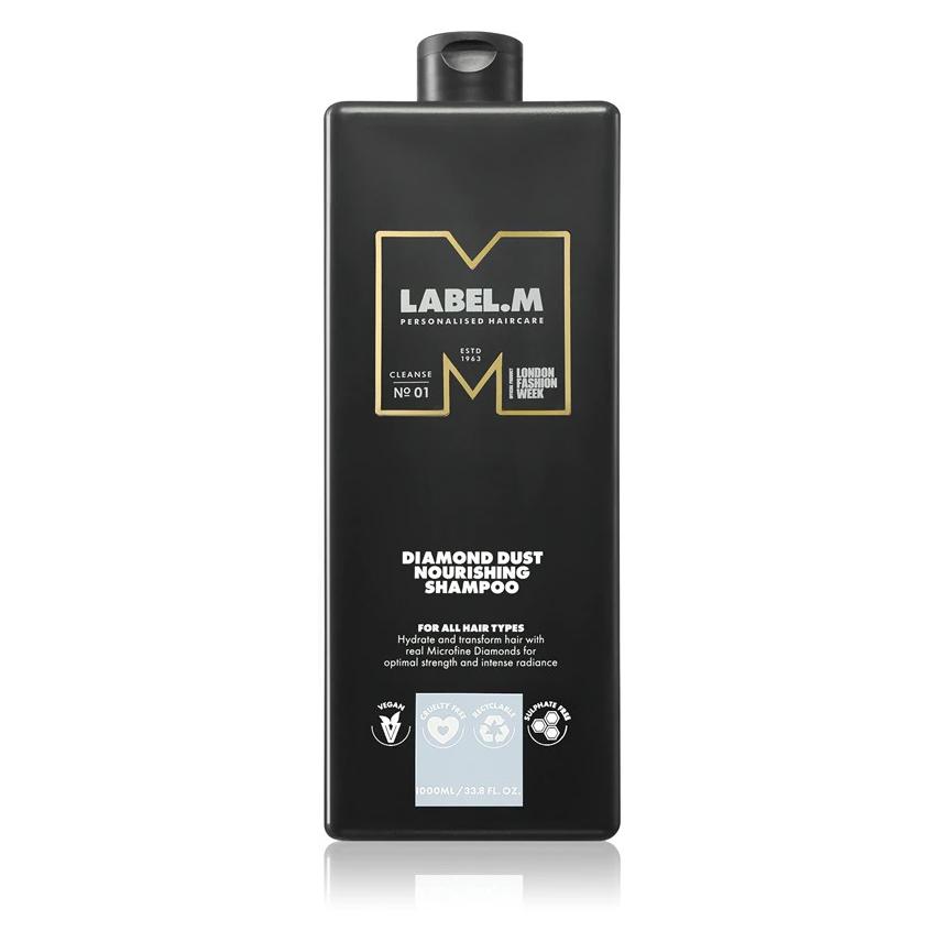 Label.M, Shampoo + Conditioner, Diamond Dust Voedende Shampoo 1000 Ml (Vloeibare Shampoo, 1000 ml)