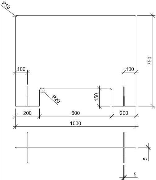 Produktbild Viren-Thekenschutz (75 cm, 100 cm)