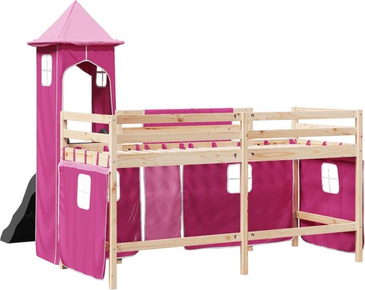 Actual product image vidaXL Children's loft bed with tower (90 x 200 cm)