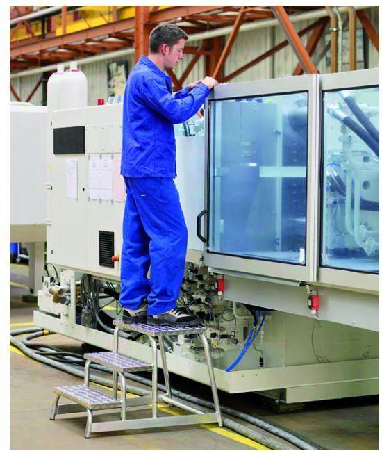 Actual product image Zarges Aluminium machine step Z 600 3 steps 0.6 (Working platform, 57.70 cm)