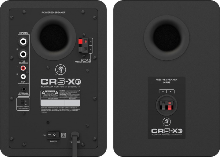 Actual product image Mackie CR5-XBT (Active, Pair, 1x 80 W)