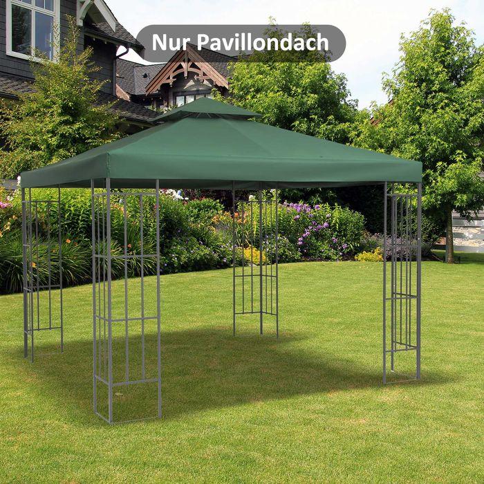 Image du produit Swisshandel24 Toit de remplacement pour pavillon métallique Tente de jardin Tente de réception Tente de jardin (300 cm, 300 cm)