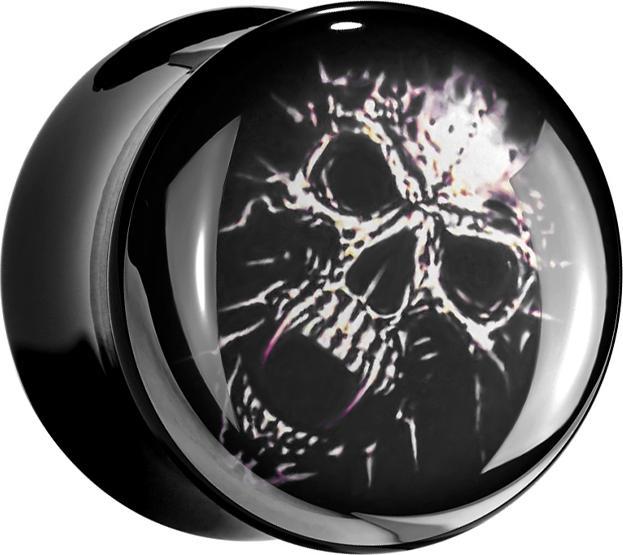Produktbild Star Piercing Flared Plug Mumienschädel (Kunststoff, ohne Messing)