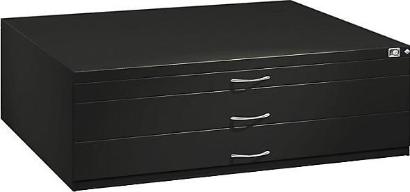 Image du produit C+P CP 7200 Armoire à plans gris noir 3 tiroirs 135,0 x 96,0 x 42,0 cm (135 x 96 x 42 cm)