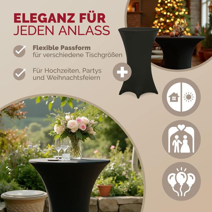 Image du produit Detex 5x housses pour tables hautes (Ø 70 cm)